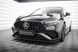 Street Pro Cup Spoilerlippe Front Ansatz für Mercedes-AMG A35 W177 Facelift rot