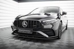 Street Pro Cup Spoilerlippe Front Ansatz passend für Mercedes-AMG A35 W177 Facelift rot