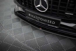 Street Pro Cup Spoilerlippe Front Ansatz passend für Mercedes-AMG A35 W177 Facelift rot