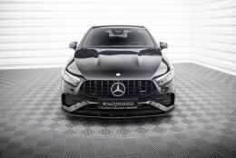 Street Pro Spoilerlippe Front Ansatz passend für Mercedes-AMG A35 W177 FL rot