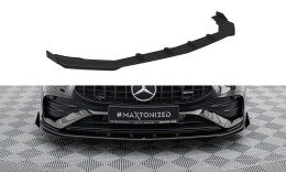 Street Pro Cup Spoilerlippe Front Ansatz passend für Mercedes-AMG A35 W177 Facelift rot+ Hochglanz Flaps