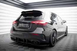 Street Pro Heck Ansatz Flaps Diffusor für Mercedes-AMG A35 Hatchback W177 schwarz+ Hochglanz Flaps