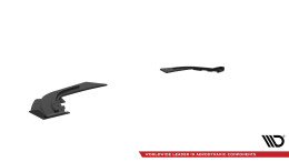 Street Pro Heck Ansatz Flaps Diffusor passend für Mercedes-AMG A35 Hatchback W177 rot+ Hochglanz Flaps
