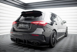 Street Pro Heck Ansatz Flaps passend für Mercedes-AMG A35 Hatchback W177 rot+ Hochglanz Flaps