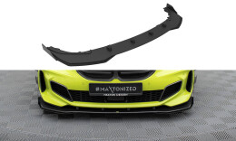 Street Pro Cup Spoilerlippe Front Ansatz passend für BMW 1er F40 M-Paket / M135i rot+ Hochglanz Flaps