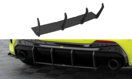 Street Pro Heckschürze Heck Ansatz Diffusor V.1 passend für BMW 1er F40 M-Paket / M135i schwarz-rot