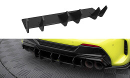 Street Pro Heckschürze Heck Ansatz Diffusor V.4 passend für BMW 1er F40 M-Paket / M135i SCHWARZ