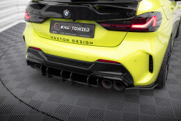 Street Pro Heckschürze Heck Ansatz Diffusor V.4 passend für BMW 1er F40 M-Paket / M135i SCHWARZ