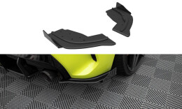 Street Pro Heck Ansatz Flaps V.1 V.1 passend für BMW 1er F40 M-Paket / M135i schwarz Hochglanz