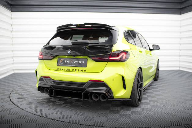 Street Pro Heck Ansatz Flaps Diffusor V.2 passend für BMW 1er F40 M-Paket / M135i SCHWARZ