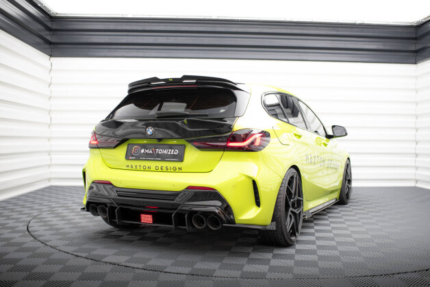 Street Pro Heck Ansatz Flaps V.2 passend für V.2 passend für BMW 1er F40 M-Paket / M135i schwarz Hochglanz