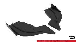 Street Pro Heck Ansatz Flaps Diffusor V.2 + Flaps für BMW 1er F40 M-Paket / M135i schwarz