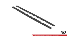 Street Pro Seitenschweller Ansatz Cup Leisten passend für BMW 1er F40 M-Paket / M135i SCHWARZ