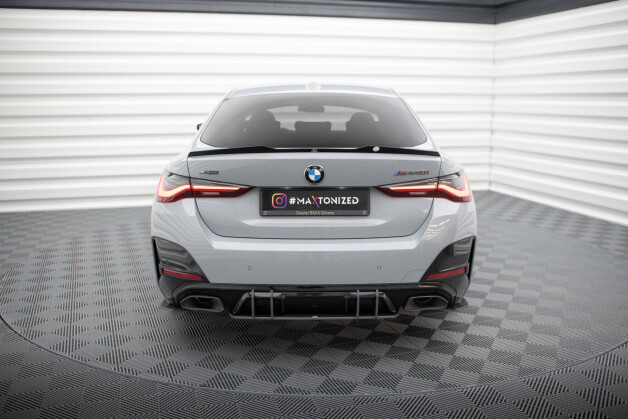 Street Pro Heckschürze Heck Ansatz Diffusor passend für BMW 4er Gran Coupe M440i G26 SCHWARZ