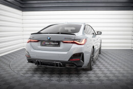 Street Pro Heckschürze Heck Ansatz Diffusor passend für BMW 4er Gran Coupe M440i G26 SCHWARZ
