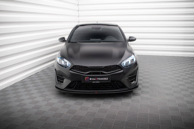 Street Pro Cup Spoilerlippe Front Ansatz für Kia Proceed GT Mk1 Facelift SCHWARZ