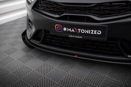 Street Pro Cup Spoilerlippe Front Ansatz passend für Kia Proceed GT Mk1 Facelift SCHWARZ+ HOCHGLANZ FLAPS