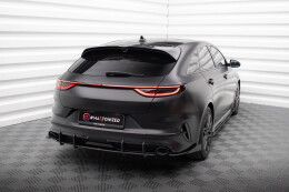 Street Pro Heckschürze Heck Ansatz Diffusor für Kia Proceed GT Mk1 Facelift schwarz