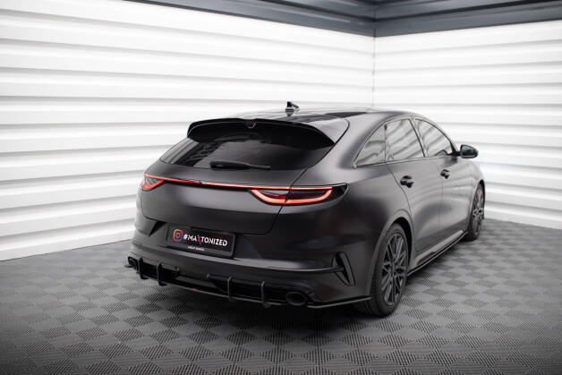Street Pro Heck Ansatz Flaps Diffusor passend für Kia Proceed GT Mk1 Facelift SCHWARZ