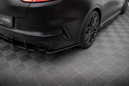 Street Pro Heck Ansatz Flaps Diffusor für Kia Proceed GT Mk1 Facelift SCHWARZ