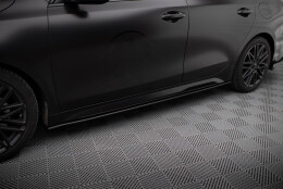 Street Pro Seitenschweller Ansatz Cup Leisten passend für Kia Proceed GT Mk1 Facelift SCHWARZ