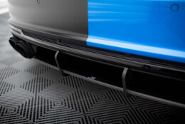 Street Pro Heckschürze Heck Ansatz Diffusor passend für Audi TT S 8S SCHWARZ