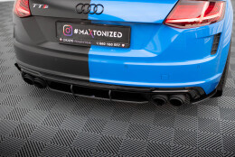 Street Pro Heckschürze Heck Ansatz Diffusor passend für Audi TT S 8S rot