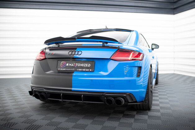 Street Pro Heck Ansatz Flaps passend für Audi TT S 8S FL schwarz Hochglanz