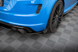 Street Pro Heck Ansatz Flaps Diffusor für Audi TT S 8S SCHWARZ+ HOCHGLANZ FLAPS