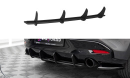 Street Pro Heckschürze Heck Ansatz Diffusor passend für Mazda 3 Mk4 SCHWARZ
