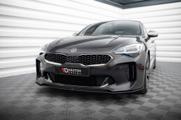 Street Pro Cup Spoilerlippe Front Ansatz für Kia Stinger GT / GT-Line Mk1