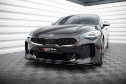 Street Pro Spoilerlippe Front Ansatz passend für Kia Stinger GT / GT-Line Mk1 ROT