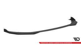 Street Pro Cup Spoilerlippe Front Ansatz + Flaps für Kia Stinger GT / GT-Line / Standard Mk1 schwarz Hochglanz