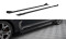 Street Pro Seitenschweller Ansatz Cup Leisten passend für Kia Stinger GT-Line Mk1 SCHWARZ+ HOCHGLANZ FLAPS