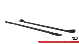 Street Pro Seitenschweller Ansatz Cup Leisten für Kia Stinger GT-Line Mk1 ROT+ HOCHGLANZ FLAPS