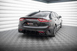 Street Pro Heck Ansatz Flaps Diffusor passend für Kia Stinger GT-Line Mk1 SCHWARZ