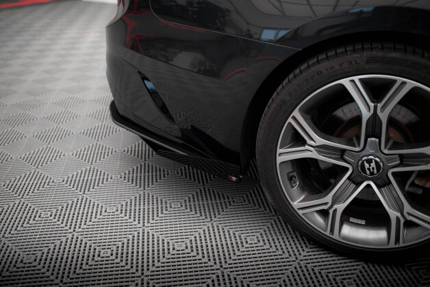 Street Pro Heck Ansatz Flaps Diffusor passend für Kia Stinger GT-Line Mk1 SCHWARZ+ HOCHGLANZ FLAPS