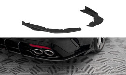 Street Pro Heck Ansatz Flaps Diffusor passend für Kia Stinger GT-Line Mk1 SCHWARZ+ HOCHGLANZ FLAPS