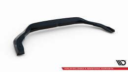 Cup Spoilerlippe Front Ansatz für Audi A8 D5 schwarz Hochglanz