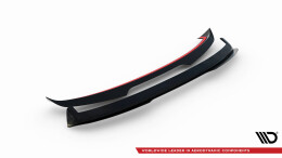 Heck Spoiler Aufsatz Abrisskante für Skoda Fabia Hatchback Mk3 schwarz Hochglanz