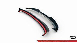 Heck Spoiler Aufsatz Abrisskante passend für Skoda Fabia Hatchback Mk3 schwarz Hochglanz