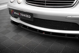 Cup Spoilerlippe Front Ansatz passend für Mercedes-Benz E 55 AMG W211 schwarz Hochglanz
