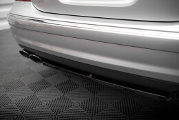 Mittlerer Cup Diffusor Heck Ansatz passend für Mercedes-Benz E 55 AMG W211 schwarz Hochglanz