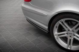 Heck Ansatz Flaps Diffusor für Mercedes E 55 AMG W211 schwarz Hochglanz