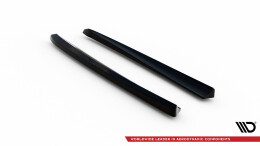 Heck Ansatz Flaps Diffusor passend für Mercedes-Benz E 55 AMG W211 schwarz Hochglanz