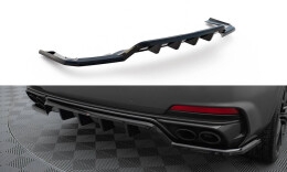 Mittlerer Cup Diffusor Heck Ansatz DTM Look für Maserati Levante Trofeo Mk1 schwarz Hochglanz