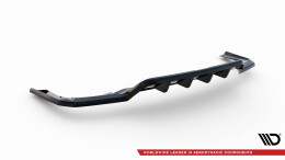 Mittlerer Cup Diffusor Heck Ansatz DTM Look für Maserati Levante Trofeo Mk1 schwarz Hochglanz