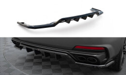 Mittlerer Cup Diffusor Heck Ansatz DTM Look passend für Maserati Levante Trofeo Mk1 schwarz Hochglanz