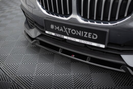 Cup Spoilerlippe Front Ansatz V.1 passend für BMW 1er F40 schwarz Hochglanz