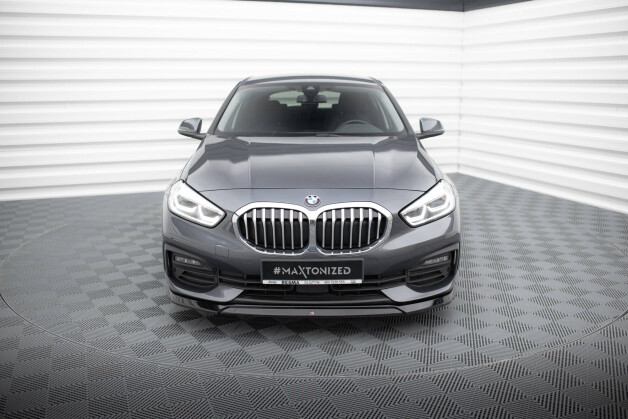 Cup Spoilerlippe Front Ansatz V.2 passend für BMW 1er F40 schwarz Hochglanz